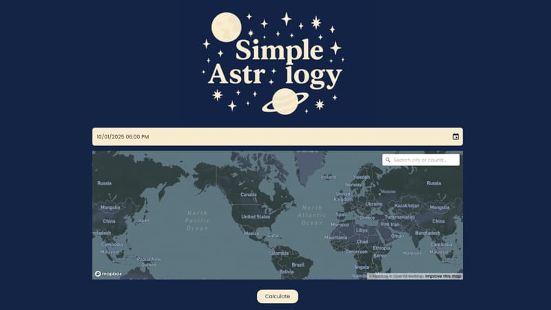 Simple Astrology App