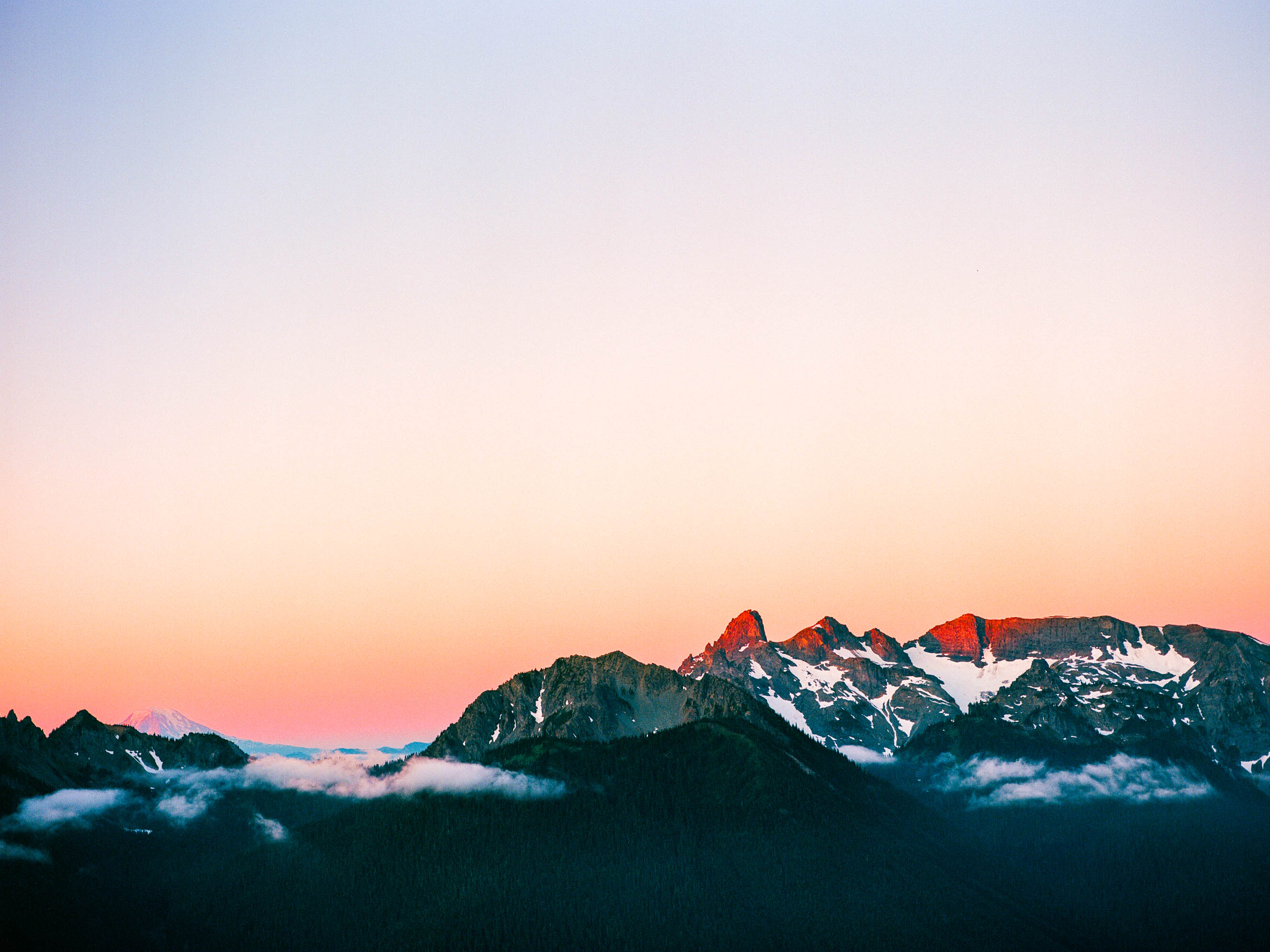Sunrise from Sunrise, Washington in Mount Rainier National Park